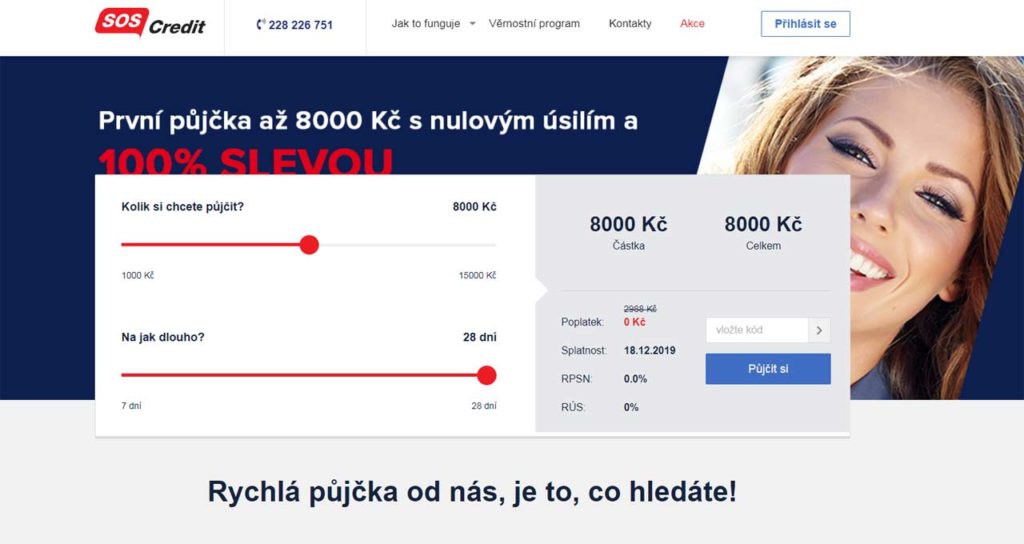 Půjčka SOS Credit